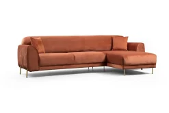 Velour Sofa & Fløyel Sofa-Gajanejos Divansovesofa Brun