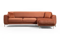 Velour Sofa & Fløyel Sofa-Gajanejos Divansovesofa Brun