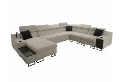 Hjørnesofa-Galbally 5-sits Hörnsoffa Beige
