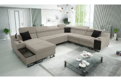 Hjørnesofa-Galbally 5-sits Hörnsoffa Beige