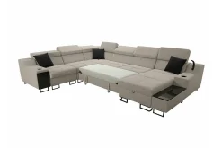 Galbally 5-sits Hörnsoffa Black