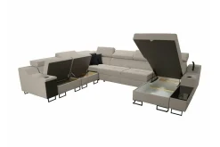 Hjørnesofa-Galbally 5-sits Hörnsoffa Brown Brun