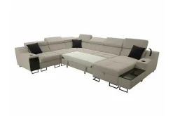 Hjørnesofa-Galbally 5-sits Hörnsoffa Dark blue Mørkeblå