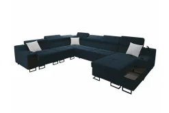 Hjørnesofa-Galbally 5-sits Hörnsoffa Dark blue Mørkeblå