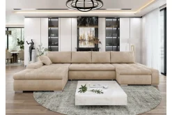 Sovesofaer-Gammel Sovesofa Dobbel Divan 4-Seter Beige
