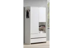 Garderobe med seng nattbord skrivebord bokhylle Kiddy