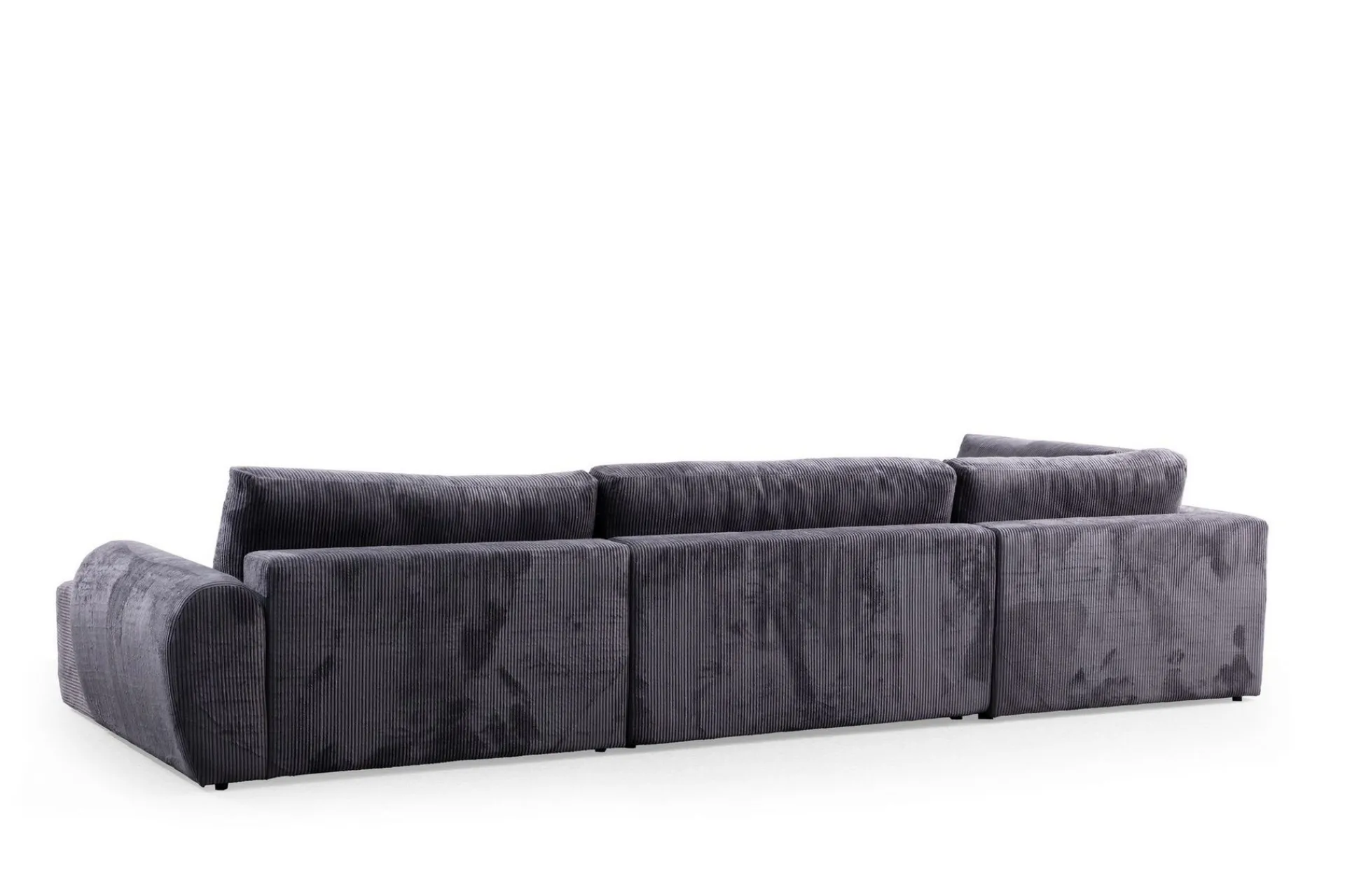 Sofa Med Sjeselong-Gaudir 4-seters Sofa med Divan Antracit