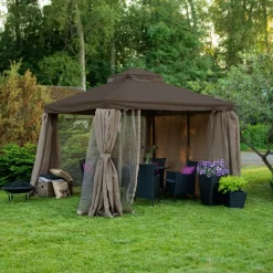Byggesett Uterom|Lagringshus & Boder-Gazebo HOME4YOU brun