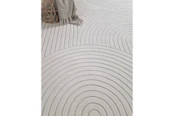 KM Home Moderne Tepper-Genova Friezeteppe 280x380 cm Hvit