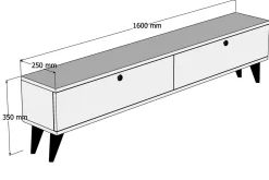 Tv-Benk & Mediabenk-Gersby TV-Benk 160 cm Hvit