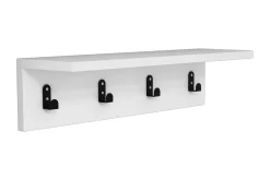 Stumtjener|Knaggerekke-Gersby Vegghylle 60 cm Hvit