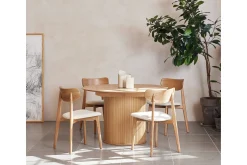 Spisebord & Kjøkkenbord-Gethin Spisebord 120 cm Rundt Beige