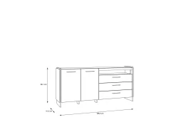 Gevgelija Sideboard 41x187 cm