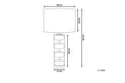Giannutri Bordlampe 65 cm E27