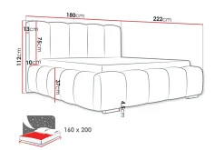 Sengeramme & Sengestamme|Seng Med Oppbevaring-Gioia Oppbevaringsseng 160x200 cm Beige