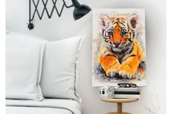 Male Selv-Gjør-det-selv Maleri Baby Tiger 40x60 cm
