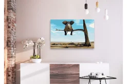Male Selv-Gjør-det-selv Maleri Elephant In A Tree 60x40 cm