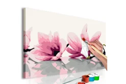 Male Selv-Gjør-det-selv-maleri Magnolia Hvit 60x40 cm