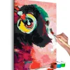 Male Selv-Gjør-det-selv-maleri Monkey In Headphones 40x60 cm