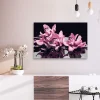 Gjør-det-selv-maleri Rosa orkidé Svart 60x40 ca.