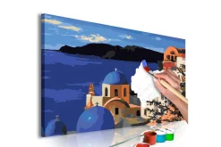 Male Selv-Gjør-det-selv-maleri Santorini 60x40 cm