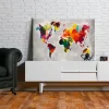 Gjør-det-selv-maleri Verdenskart 60x40 cm