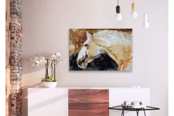 Male Selv-Gjør-det-selv-maleri White Horse 60x40 cm