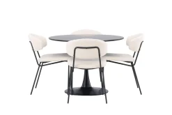 Venture Home Glade Matgruppe 100 cm Rund med 4 Chico Stoler