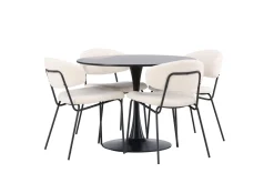 Venture Home Glade Matgruppe 100 cm Rund med 4 Chico Stoler