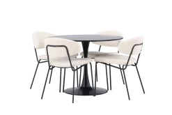 Venture Home Glade Matgruppe 100 cm Rund med 4 Chico Stoler