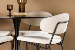 Venture Home Glade Matgruppe 100 cm Rund med 4 Chico Stoler