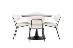 Venture Home Glade Matgruppe 100 cm Rund med 4 Chico Stoler