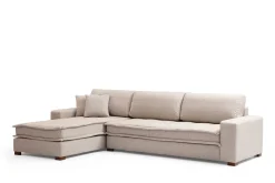 Hjørnesofa-Gladfield Divansofa 3-seters Beige