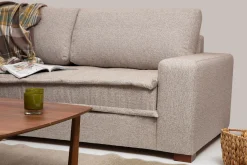 Hjørnesofa-Gladfield Divansofa 3-seters Beige