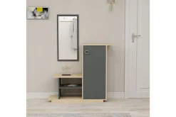 Sideboard & Skjenker-Glatton Sideboard 80 cm Natur,Antracit
