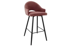 Barmøbler|Barstoler-Glenarm Barstol Rosa/Svart