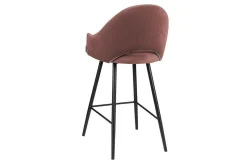 Barmøbler|Barstoler-Glenarm Barstol Rosa/Svart