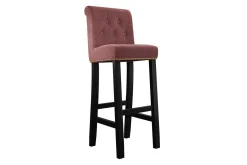 Barmøbler|Barstoler-Glenarm Barstol Rosa/Svart