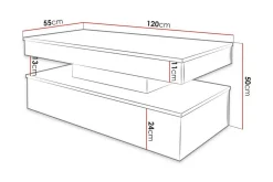 Concept 55 Sofabord-Glenndale Soffbord 55 cm Black Svart