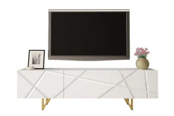 Concept 55 Tv-Benk & Mediabenk-Glenndale Tv-skåp 180 cm White Hvit