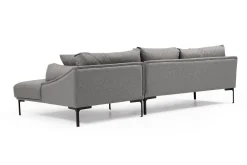Sofa Med Sjeselong-Glenure Sofa m. Divan 4-seters Grey