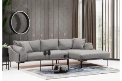Sofa Med Sjeselong-Glenure Sofa m. Divan 4-seters Grey