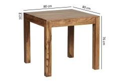 Wohnling Spisebord & Kjøkkenbord-Gliwski Spisebord 80 cm Tre/Natur