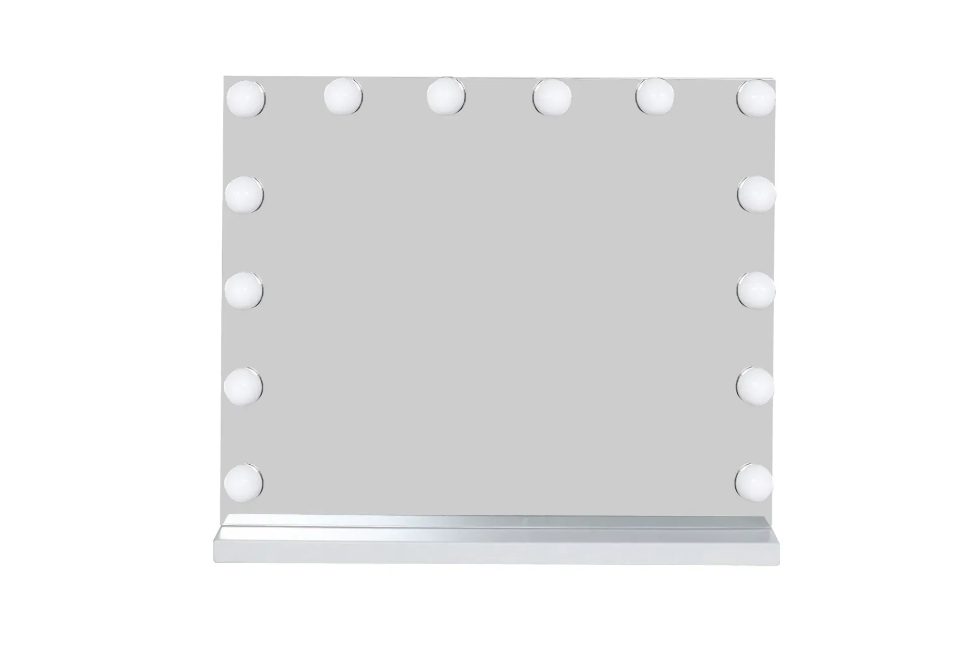 Glow Sminkespeil på fot 50 cm med LED belysning/lamper Hollywood speil