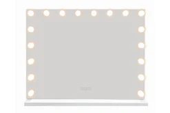 Glow Stor Sminkespeil 80 cm med belysning lamper - Hollywood speil med USB-lading