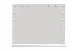 Glow Stor Sminkespeil 80 cm med belysning lamper - Hollywood speil med USB-lading