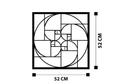 Golden Ratio Veggdekor