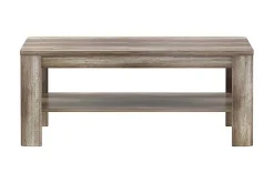 Sofabord-Gomon Sofabord 110 cm med Oppbevaringshylle Brun
