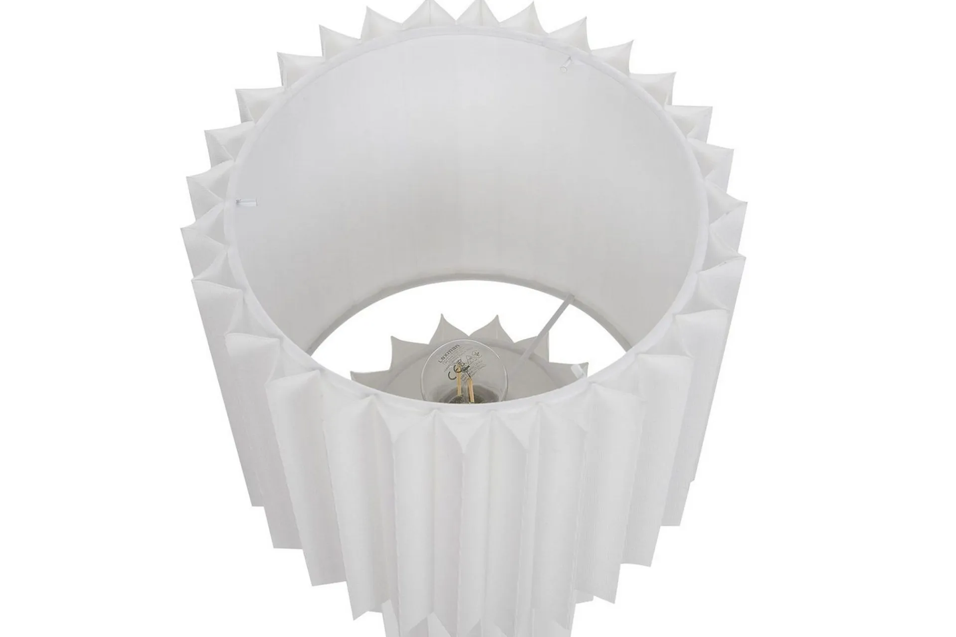 Nattbordslampe|Bordlampe-Gozocap Bordlampe 40 cm E27 Hvit
