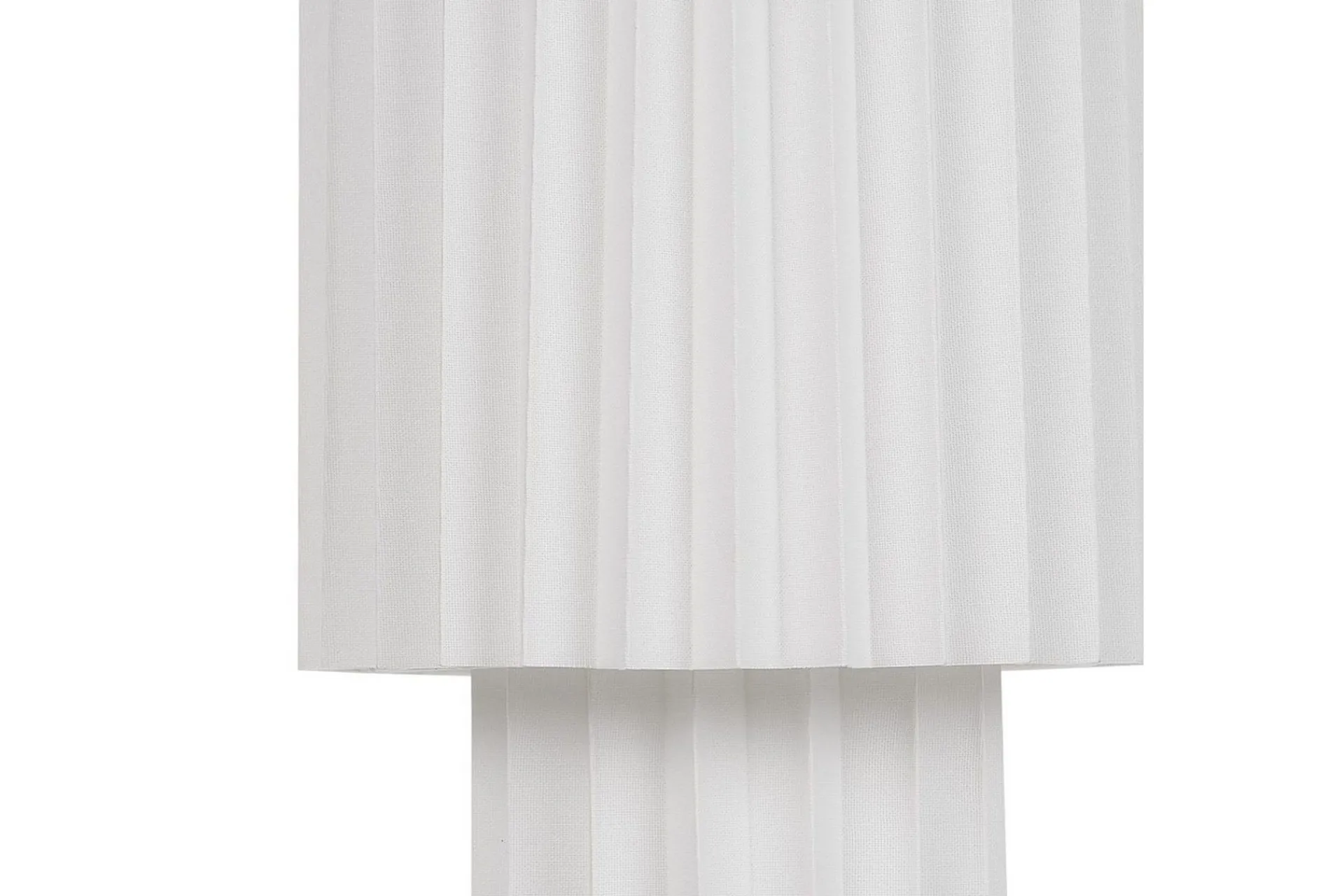 Nattbordslampe|Bordlampe-Gozocap Bordlampe 40 cm E27 Hvit